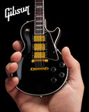 Axe Heaven Gibson Les Paul Custom Ebony 1/4 scale Miniature Collectible Guitar GG-123