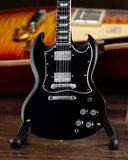 Axe Heaven Gibson SG Standard Ebony 1/4 scale Miniature Collectible Guitar GG-221