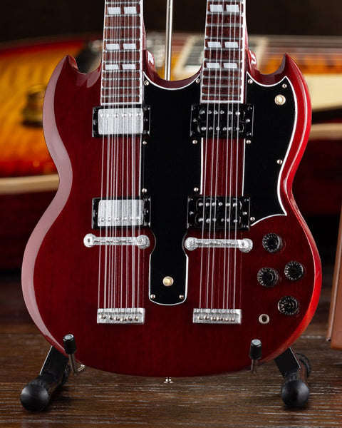 Axe Heaven Gibson SG EDS-1275 Doubleneck Cherry 1/4 scale Miniature  Collectible Guitar GG-223