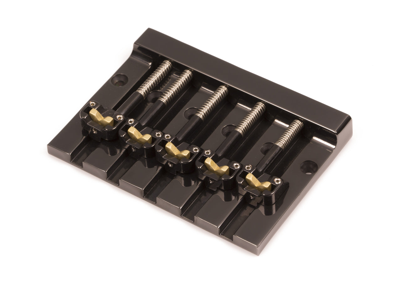 Hipshot KickAss 5 String Bass Bridge Black Retrofits BadAss V - 5K501B