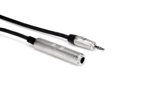 Hosa Pro Headphone Adaptor Cable, Neutrik REAN 1/4 in TRS to 3.5 mm TRS, 10 ft