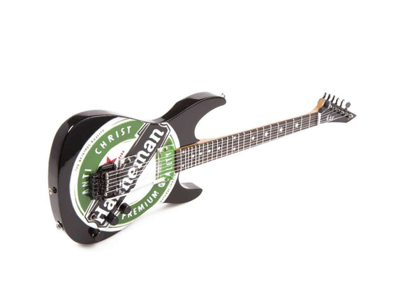 Axe Heaven Jeff Hanneman Green Heineken 1/4 scale miniature collectible guitar