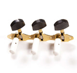 Genuine Schaller Germany Classical Guitar Hauser Tuners 3x3 Gold with Ebony Buttons