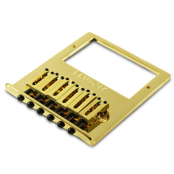 Kluson Contemporary Humbucker Bridge For Fender Telecaster With Brass Saddles Gold | SportHiTech