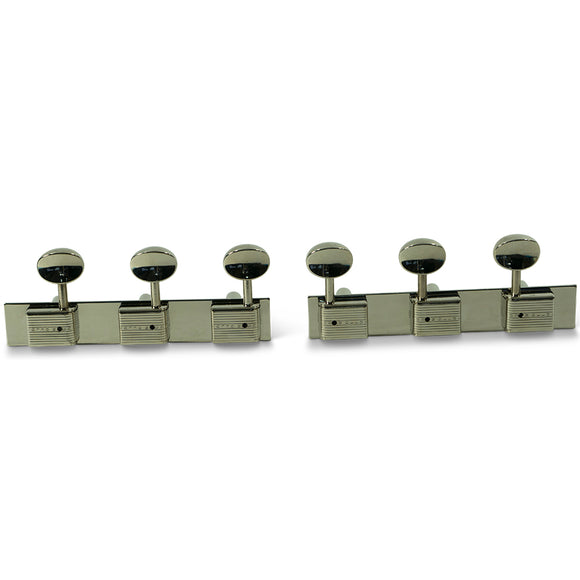 Kluson 3 On A Plate Deluxe Series Tuning Machines For Lap Steel Guitar Nickel | SportHiTech