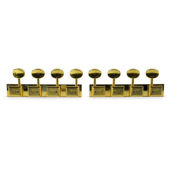 Kluson 4 On A Plate Deluxe Series Tuning Machines For Lap Steel Guitar Gold | SportHiTech