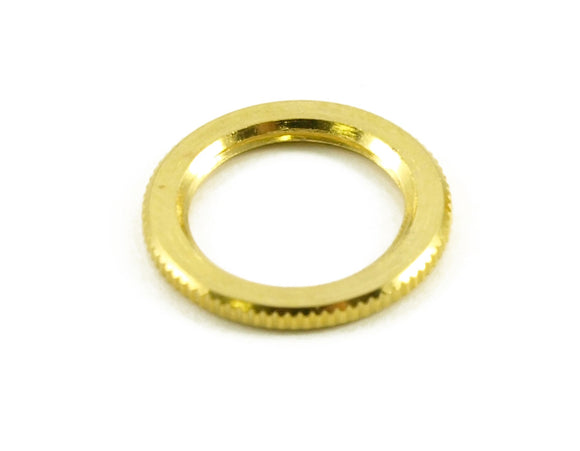 Genuine Knurled Dress Nut For Switchcraft Switches - Gold