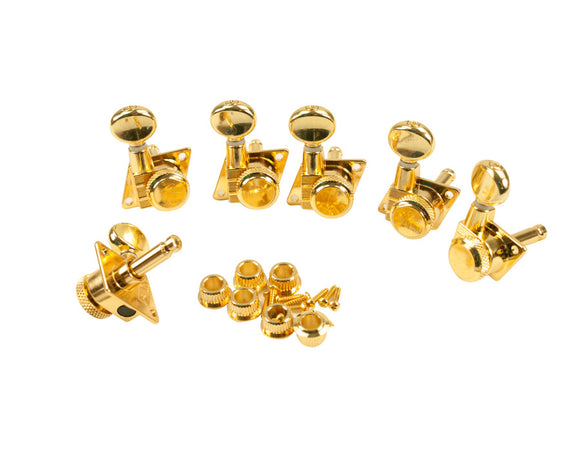 Kluson Revolution Locking Tuners F Style Gold KFTL-3805GL