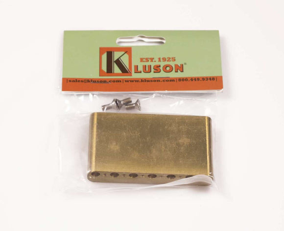 Kluson Milled Brass Lefty Vintage Strat Sustain Tremolo Block - KVSBB LH