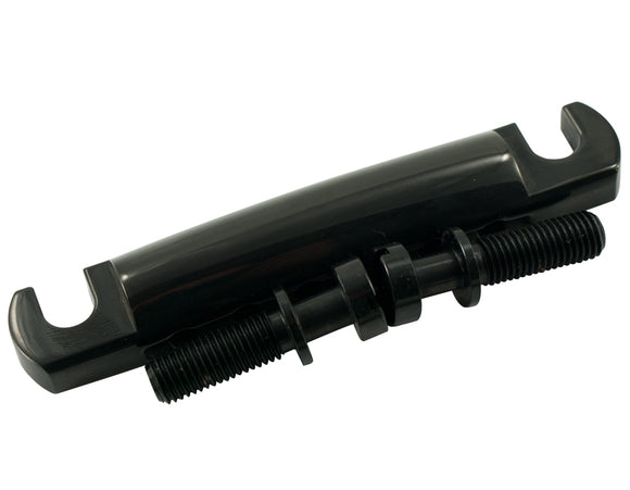 Kluson USA Made Standard Stop Tailpiece Zinc, Black KLP-1130B