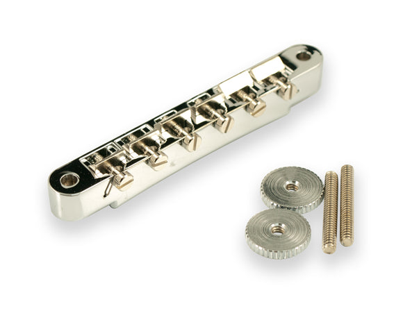Kluson USA Made ABR-1 Tune-o-Matic Bridge Chrome Wired Brass SaddlesKLP-1280C