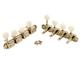 Kluson Supreme F Type Nickel Mandolin tuners, 18:1 Ratio, Pearl Buttons
