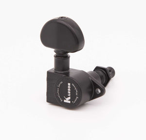 Kluson 3x3 Revolution E-Mount 90deg 20:1 ratio Tuners, Black