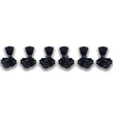 Kluson 3 Per Side Locking Revolution Series G-Mount Tuning Machines Black With Metal Keystone Button | SportHiTech