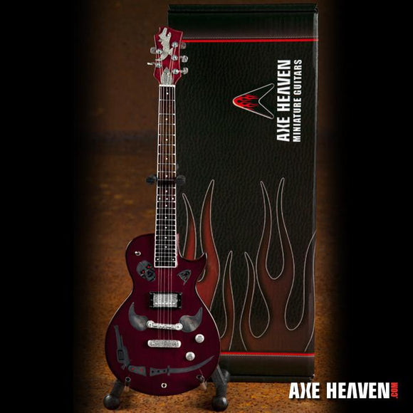 Axe Heaven Keith Richards 1981 Zemaitis Macabre Mini Guitar Replica Collectible