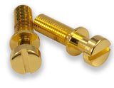 Kluson Stop Tailpiece Studs (2) Brass 0.781 Inch Gold (USA Made)