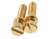Kluson Stop Tailpiece Studs (2) Steel 0.938 Inch Gold (USA Made)