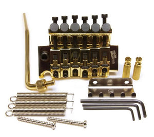 Graph Tech LB63 Floyd Rose Style Locking Bridge with String Savers - Gold