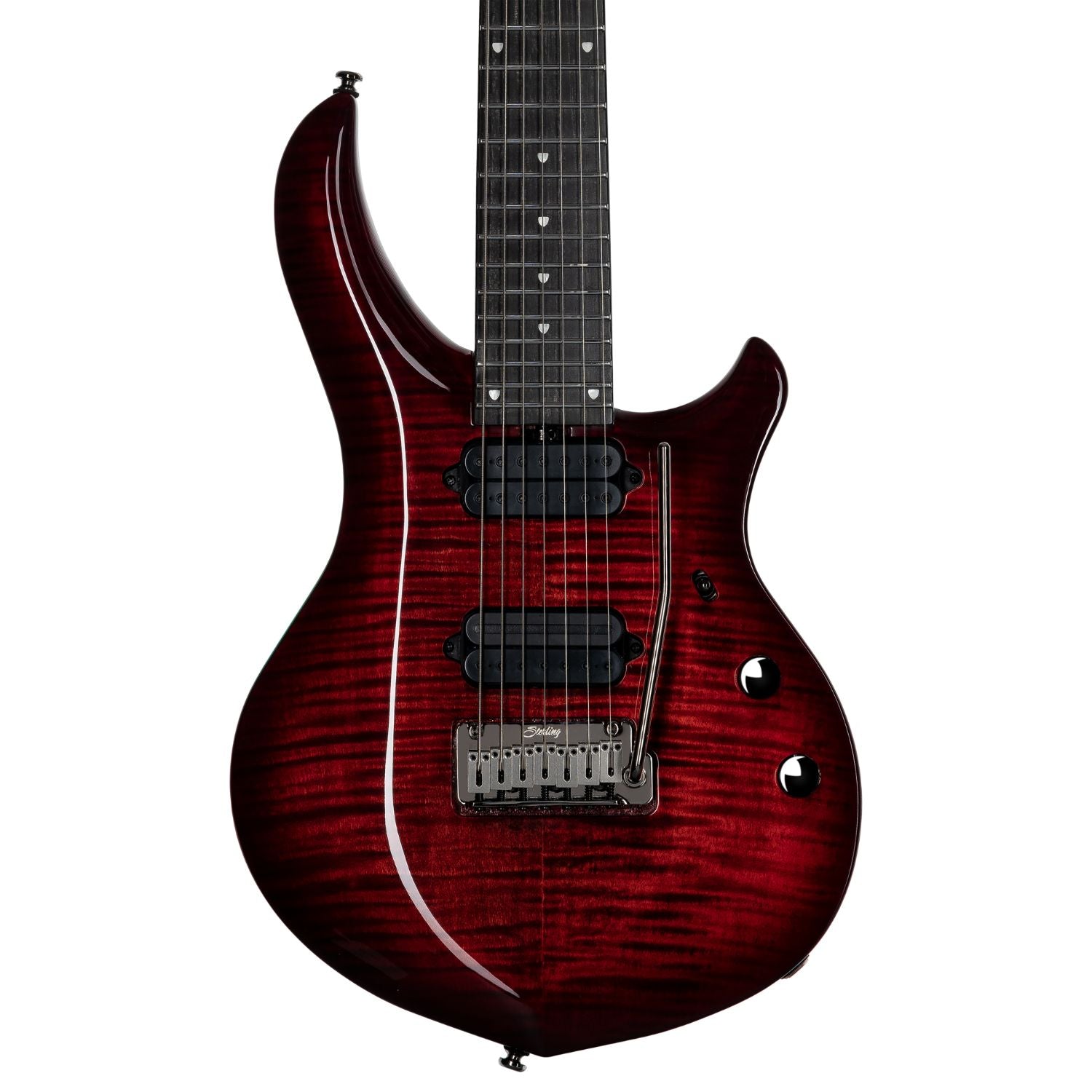 Sterling by Music Man John Petrucci JP Majesty 7 Royal Red, DiMarzio p –  SportHiTech