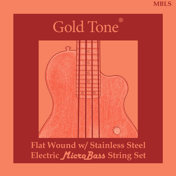 Gold Tone MBSLS LaBella Flat Wound Steel strings for Microbass