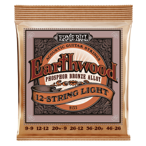 Ernie Ball Earthwood Phosphor Bronze 12-String Light Acoustic Guitar Strings