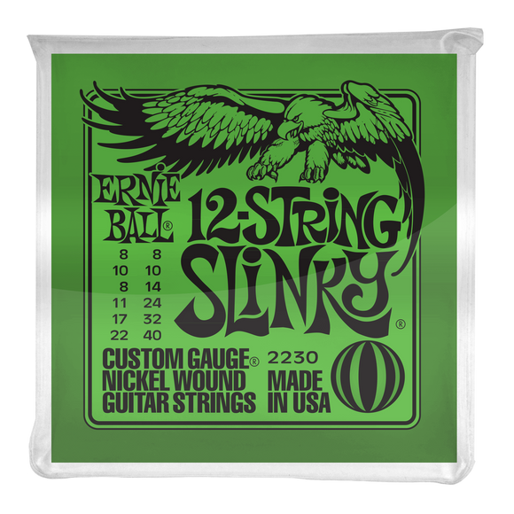 Ernie Ball 12-String Slinky Nickel-wound Electric Guitar Strings P02230