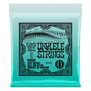 Ernie Ball Concert/Soprano Nylon Ball-End Ukulele Strings - Black P02326