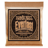 Ernie Ball Everlast Coated Phosphor Bronze Extra Light Acoustic Guitar Strings