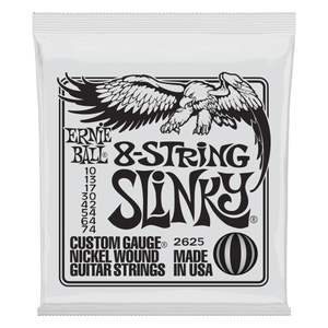 Genuine Ernie Ball Slinky 8 String Nickel Wound Guitar Strings 10-74 P02625