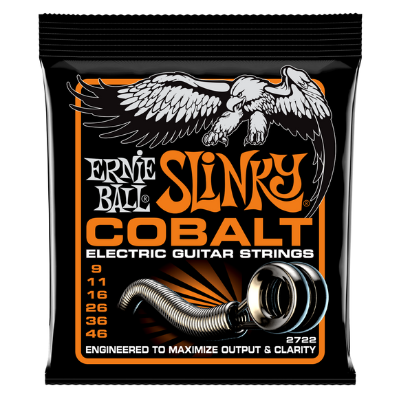 Ernie Ball Cobalt Hybrid Slinky Electric Guitar Strings 9-46