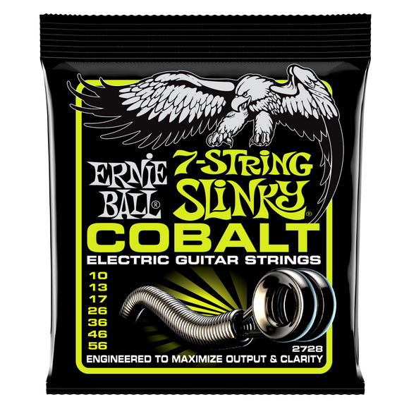 Ernie Ball Cobalt 7 String Regular Slinky Electric Guitar Strings 10-56