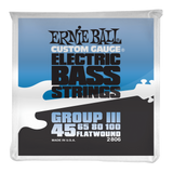 Ernie Ball Flatwound Group III Electric Bass Strings 45-100