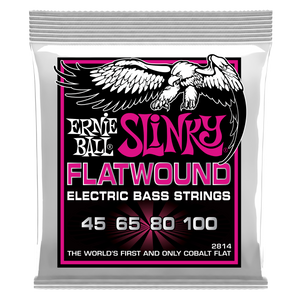 Ernie Ball Super Slinky Flatwound Electric Bass Strings 45-100