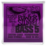 Ernie Ball Power Slinky Nickel Wound 5 String Electric Bass Strings 50-135