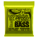 Ernie Ball Regular Slinky Nickel Wound Electric Bass Strings 50-105