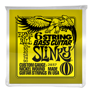 Ernie Ball Slinky 29-5/8 Scale Nickel Wound 6 String Electric Bass Strings 20-90