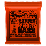 Ernie Ball Slinky Long Scale Nickel Wound 6 String Electric Bass Strings 32-130