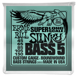 Ernie Ball Super Long Scale Slinky 5-String Electric Bass Guitar Strings 45-130