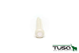 Graph Tech Tusq Presentation Style Bridge Pins, White with Mother of Pearl inlay