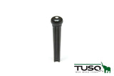 Graph Tech Tusq Traditional Style Bridge Pins, Black with White dot inlay