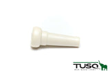 Graph Tech Tusq End Pin White with Mother of Pearl Inlay