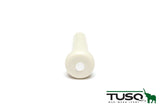 Graph Tech Tusq End Pin White with Mother of Pearl Inlay
