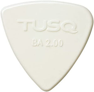 Graph Tech Tusq Picks Bi-Angle Shape 2.00mm Bright Tone White 48 pieces
