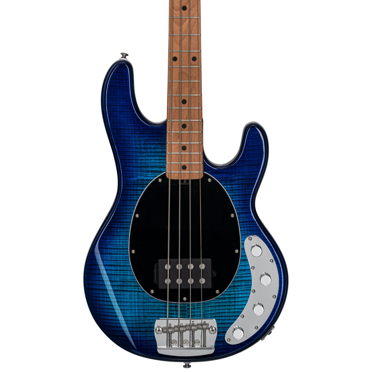 Sterling by Music Man Stingray Bass Ray34FM Flame Maple Neptune