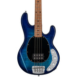 Sterling by Music Man Stingray Bass Ray34FM Flame Maple Neptune Blue