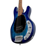 Sterling by Music Man Stingray Bass Ray34FM Flame Maple Neptune Blue