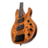 Sterling by Music Man Stingray Bass Ray35HHPB Poplar Burl Amber