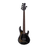 Sterling by Music Man Stingray Bass 5 String Burl Top/Trans Satin Black with Roasted Maple - Plek'd with Finish Blem