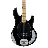 Sterling by Music Man Ray4 Stingray 4 String Bass, Black with Maple Neck