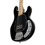 Sterling by Music Man Ray4 Stingray 4 String Bass, Black with Maple Neck